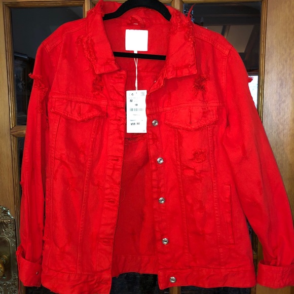 Zara Distressed Denim Jacket - Picture 2 of 7